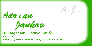 adrian jankov business card