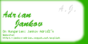 adrian jankov business card